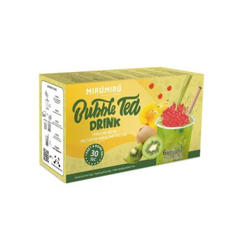 Bubble Tea Kits - Perle de Pêche & Nectar de Kiwi & Thé Oolong (6 boissons, pailles incluses) 1