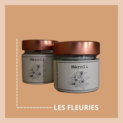Vela de Neroli de 180gr con ceras de soja y colza