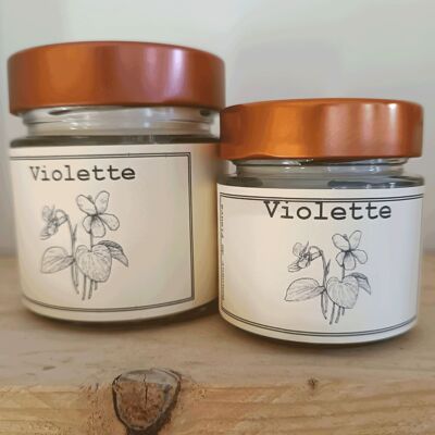 Candle 180gr Violette soy and rapeseed waxes