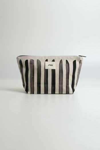 Trousse rayée NOIRE - .rm 1