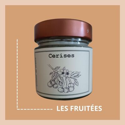 Bougie 180gr Cerise cires de soja et colza