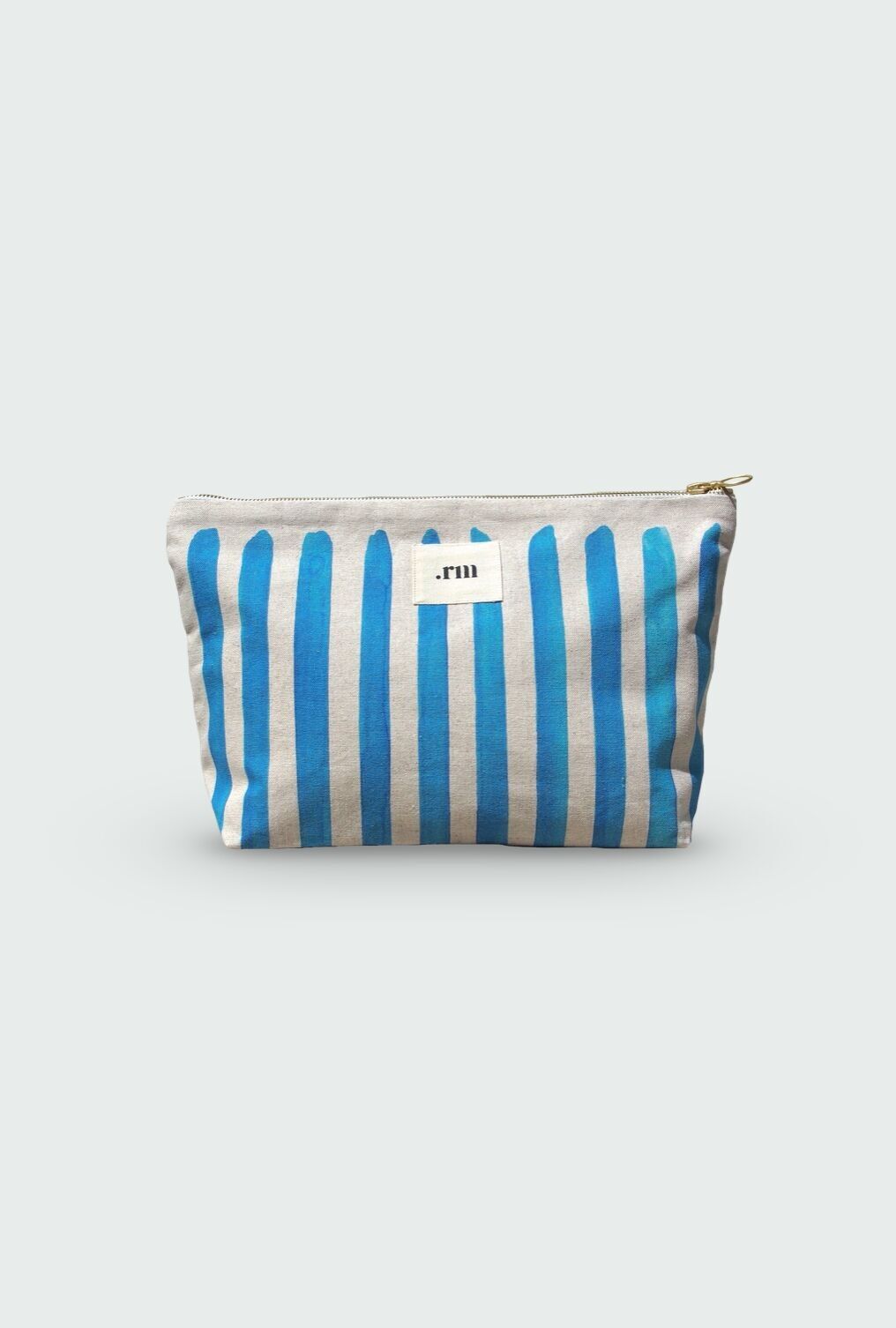 BLUE striped pencil case - .rm