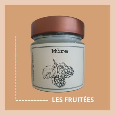 Bougie en cire de soja et colza - Mûre - 180gr