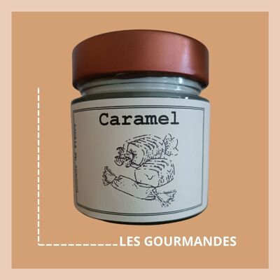 Bougie en cire de soja et colza -Caramel - 180gr