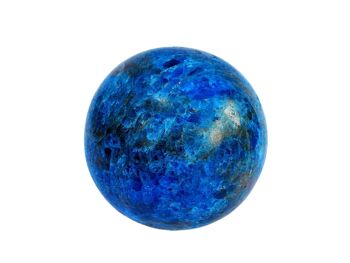 Sphère de cristal d’apatite bleue XL (70 mm - 95 mm) 7