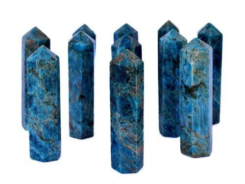 Blue Apatite Tower Crystal Point (95mm)