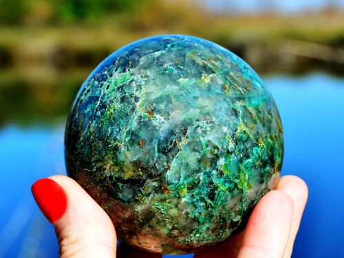 Large Chrysocolla Mineral Sphere (65mm - 90mm)
