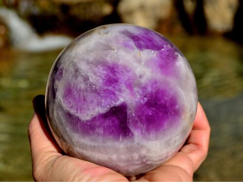 Extra Large Amethyst Crystal Sphere (70mm - 95mm)