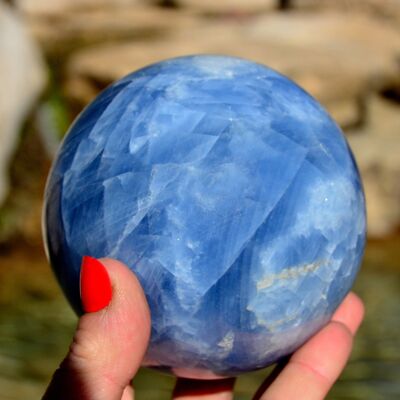 XL Blue Calcite Sphere (70mm - 100mm)