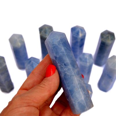 Blue Calcite Tower (90mm)