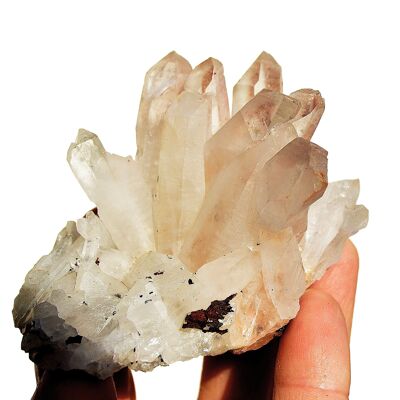 1 kg Menge Kristallquarz-Cluster (5–8 Stück)
