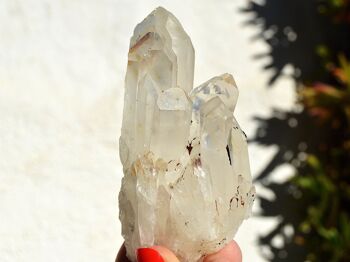 Grappe de quartz cristal, grand cristal de roche brut 2