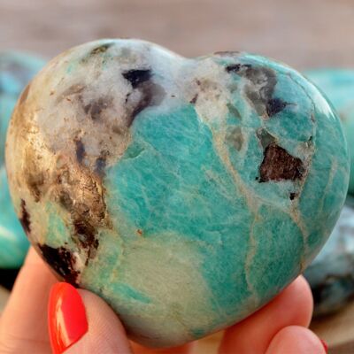 Amazonite Heart Crystal (70mm)