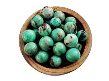 Lot de 1 kg de sphère d'amazonite verte (12-13 pièces) - (25 mm - 40 mm) 5