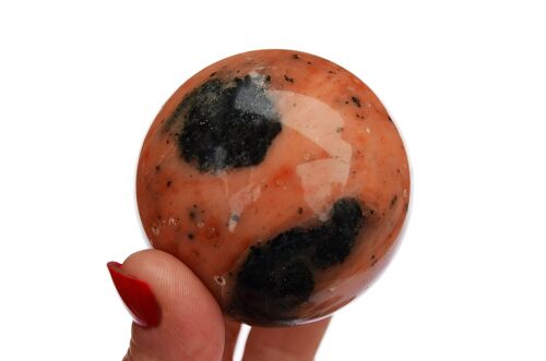 Orange Calcite Sphere Crystal (50mm - 60mm)