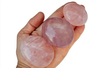 Lot de 1 kg de pierre de palmier en quartz rose (9-10 pièces) - (40 mm - 70 mm) 3