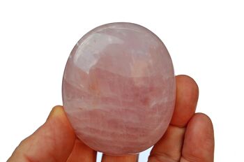 Lot de 1 kg de pierre de palmier en quartz rose (9-10 pièces) - (40 mm - 70 mm) 4