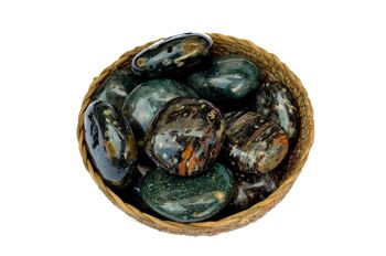 Lot de 1 kg de pierre de palmier jaspe océan (9-10 pièces) – (40 mm – 65 mm) 2