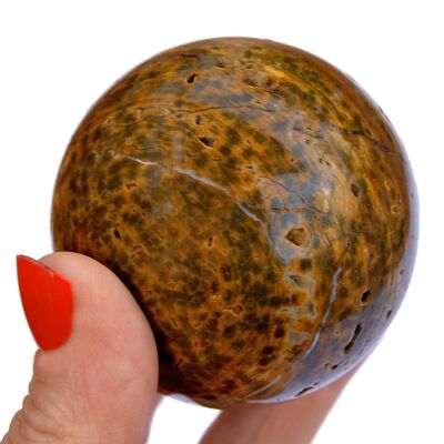 Orbicular Jasper Sphere (55mm - 60mm)