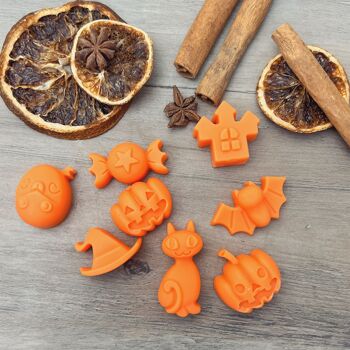 Orange Wax Melts - Parfum d’épices de citrouille - Cadeaux d’Halloween 4