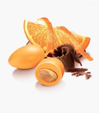Dragées au chocolat amande orange