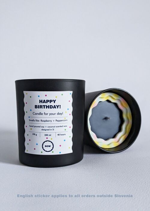 Scented candle - Happy birthday