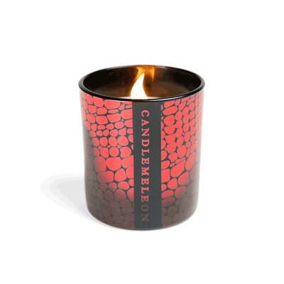 SERPIENTE ROJA - Vela perfumada de soja Woodwick que cambia de color