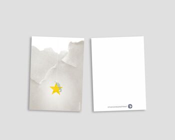 carte postale - décembre - 'lumière et paix' 2