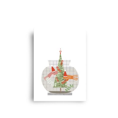 Postkarte - Dezember - 'Weihnachtsschale'