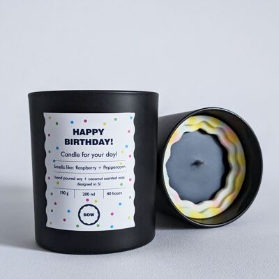 Duftkerze „Happy Birthday“ im Glas