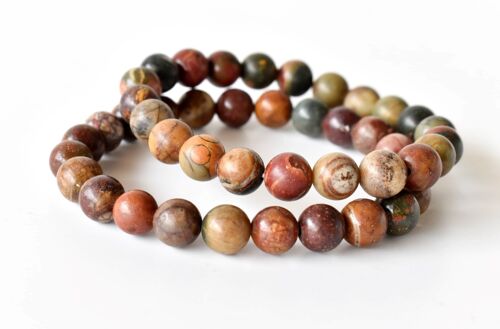 Mulit Picasso Jasper Bracelet, Crystal Bracelet (Control and Self-Discipline )