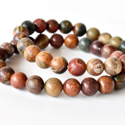 Mulit Picasso Jasper Bracelet, Crystal Bracelet (Control and Self-Discipline )