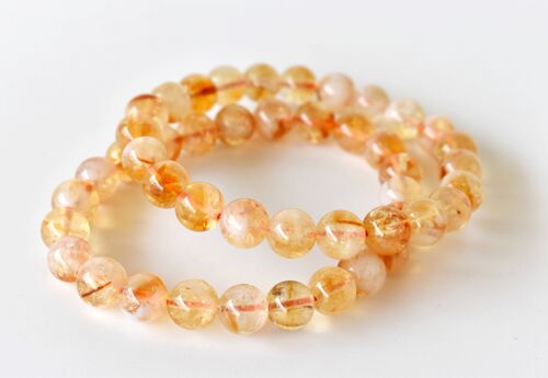 Natural Citrine Bracelet, Crystal Bracelet (Luck And Good Fortune)