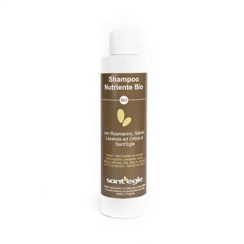 Shampoo Biologico Nutriente con Rosmarino e Salvia 200 ml