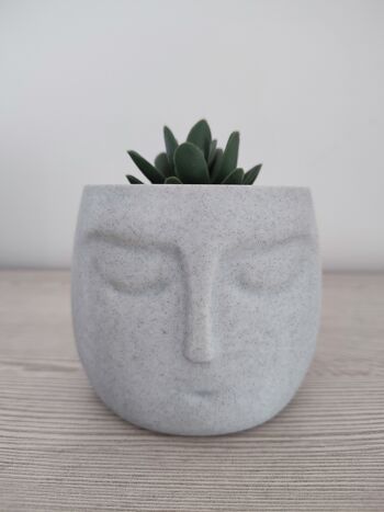Pot de fleur en forme de totem zen - Décoration de maison et de jardin 1