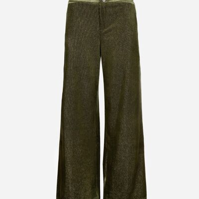Pantalon droit à poches PACHOU vert