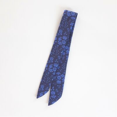 Bracelet foulard femme montre tissu femme Liberty Capel Bleu nuit