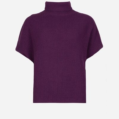 Purple LEPONY high-neck sweater