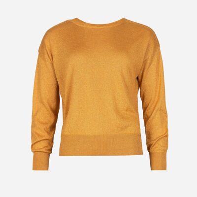 LEREVE gold boat neck sweater