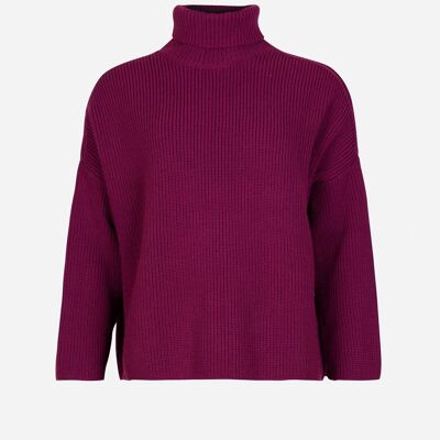 Purple LABION knit turtleneck sweater