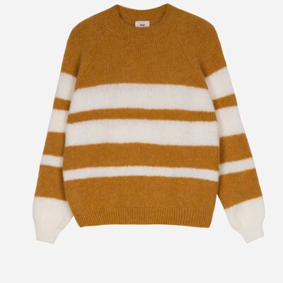 LETINO ocher cocooning short sweater