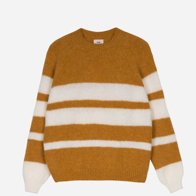 LETINO ocher cocooning short sweater