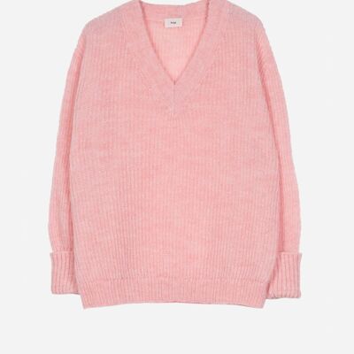 LEROSY candy fluffy knit sweater