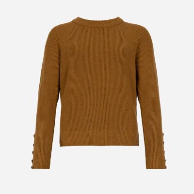 Thick knit sweater VELLA gold
