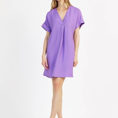 Vestido corto suelto MARIANOU violeta