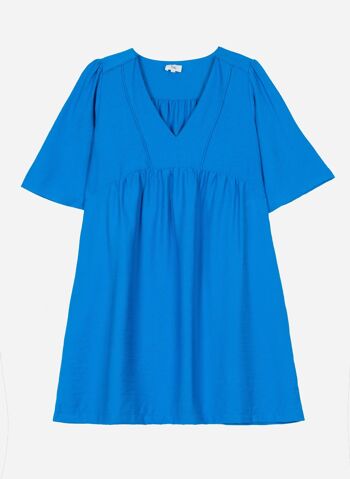 Robe courte et légère MANOLITO bleu 4