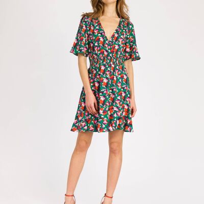 OKARITO simon green short dress