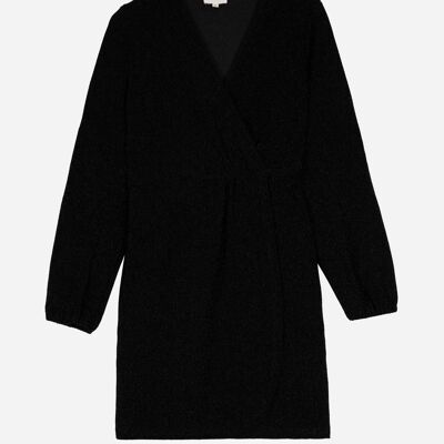 Robe courte portefeuille EDITOU noir