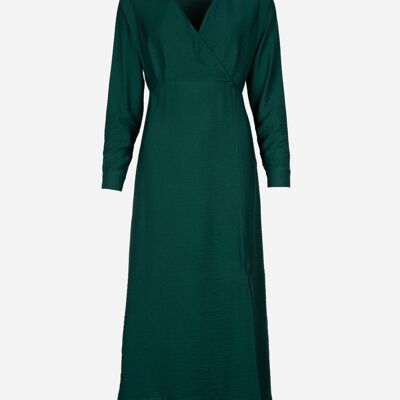 Long wrap-around and slit dress MARULY foret