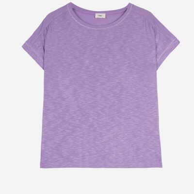 TEMAY lila ärmelloses T-Shirt